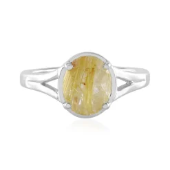 Rutilquarz-Silberring