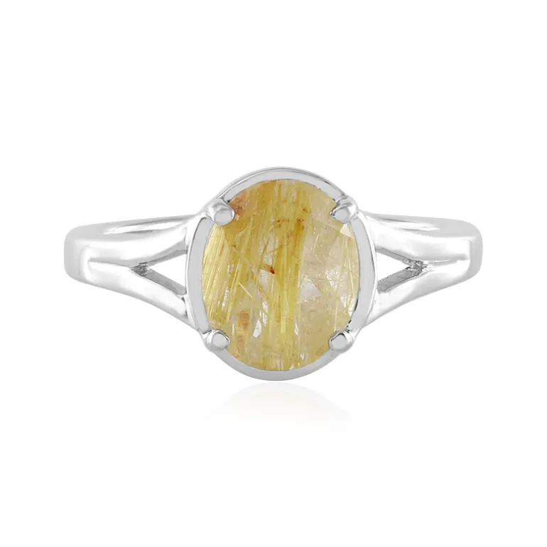 Rutilquarz-Silberring