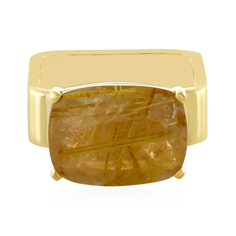 Rutilquarz-Silberring