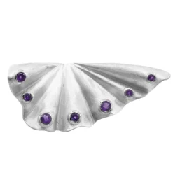 Sambia-Amethyst-Silberanhänger