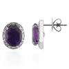 Sambia-Amethyst-Silberohrringe (Pallanova)