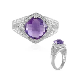 Sambia-Amethyst-Silberring