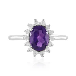 Sambia-Amethyst-Silberring