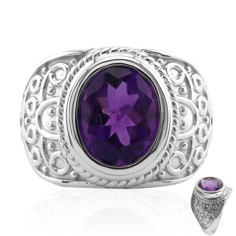 Sambia-Amethyst-Silberring