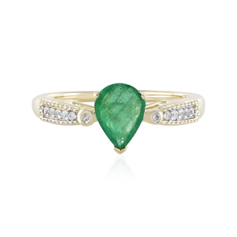 Sambia-Smaragd-Goldring