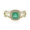 Sambia-Smaragd-Goldring (de Melo)