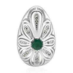 Sambia-Smaragd-Silberanhänger (Annette classic)