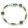 Sambia-Smaragd-Silberarmband (Gems en Vogue)