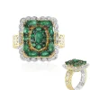 Sambia-Smaragd-Silberring (Gems en Vogue)