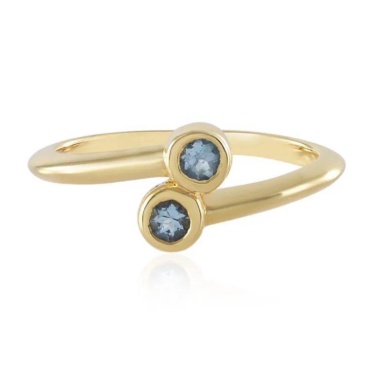 Santa Maria-Aquamarin-Silberring