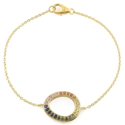 Saphir-Silberarmband