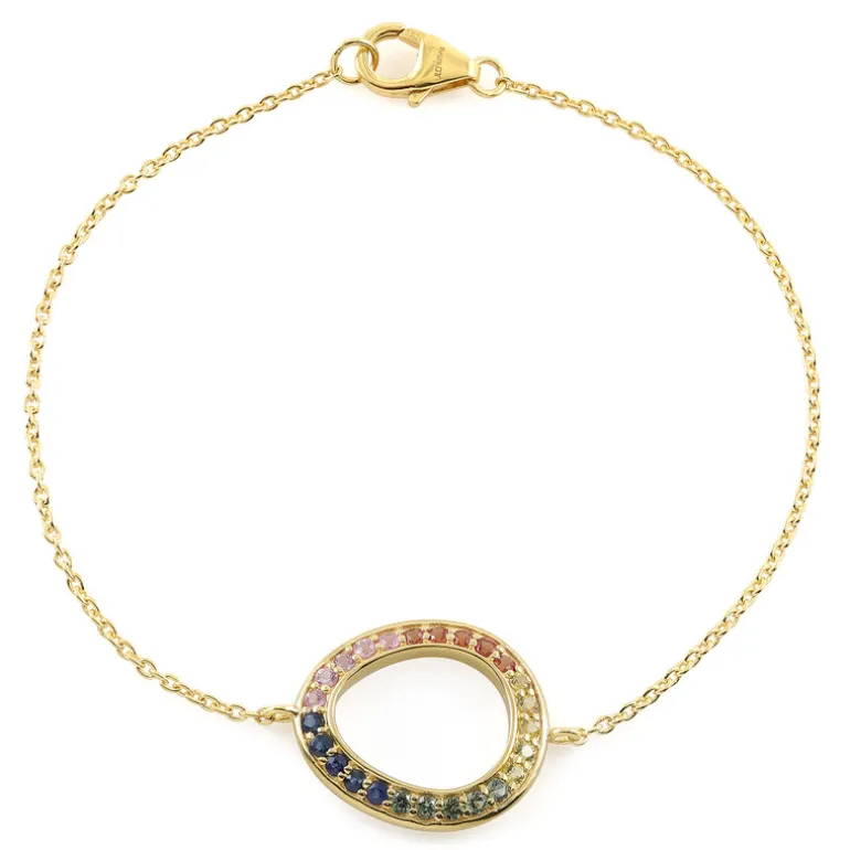 Saphir-Silberarmband