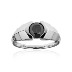 Schwarzer Diamant-Goldring (de Melo)