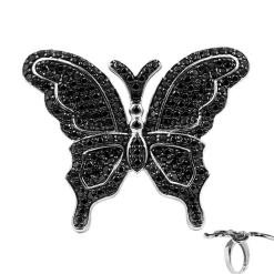 Schwarzer Spinell-Silberring