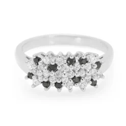 Schwarzer Spinell-Silberring