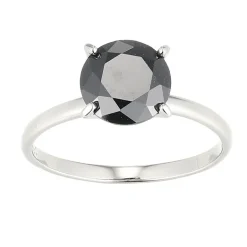 Schwarzer Spinell-Silberring