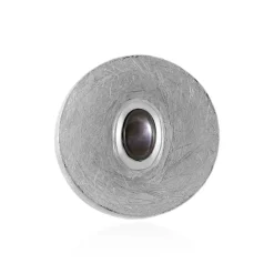 Schwarzer Stern-Saphir-Silberanhänger