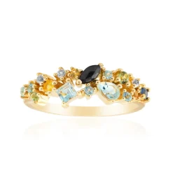 Schweizblauer Topas-Silberring