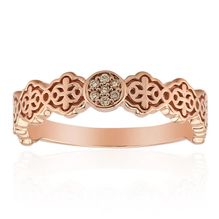 SI1 Argyle-Rose de France-Brillant-Silberring