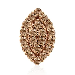 SI1 Argyle-Rose de France-Brillant-Goldanhänger