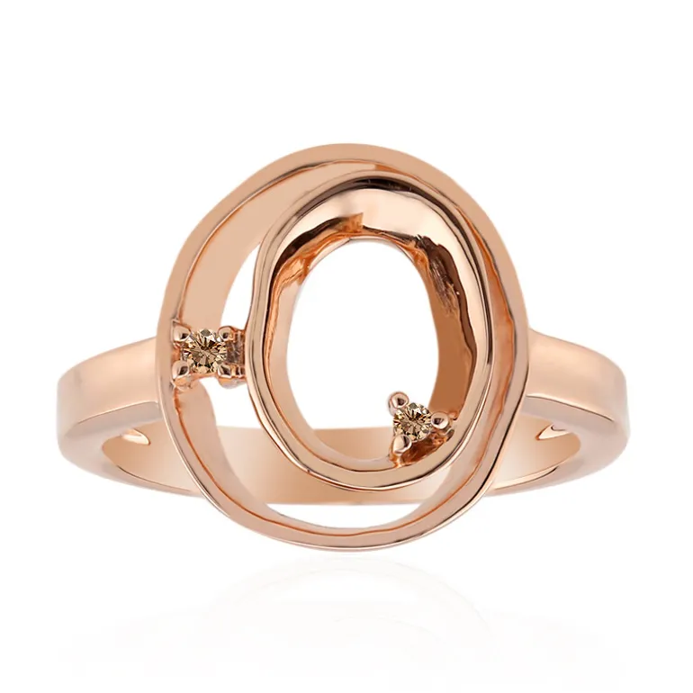 SI1 Argyle-Rose de France-Brillant-Silberring