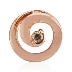 SI1 Argyle-Rose de France-Brillant-Goldanhänger