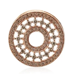 SI1 Argyle-Rose de France-Brillant-Goldanhänger