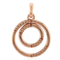 SI1 Argyle-Rose de France-Brillant-Silberanhänger