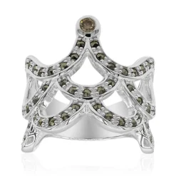 SI1 Argyle-Rose de France-Brillant-Silberring (Annette classic)