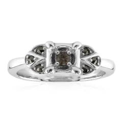 SI1 Argyle-Rose de France-Brillant-Silberring (Annette classic)