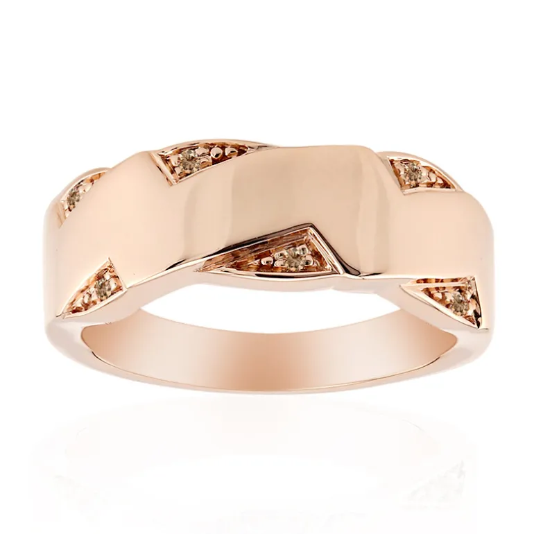 SI1 Argyle-Rose de France-Brillant-Silberring