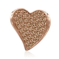 SI1 Argyle-Rose de France-Brillant-Goldanhänger