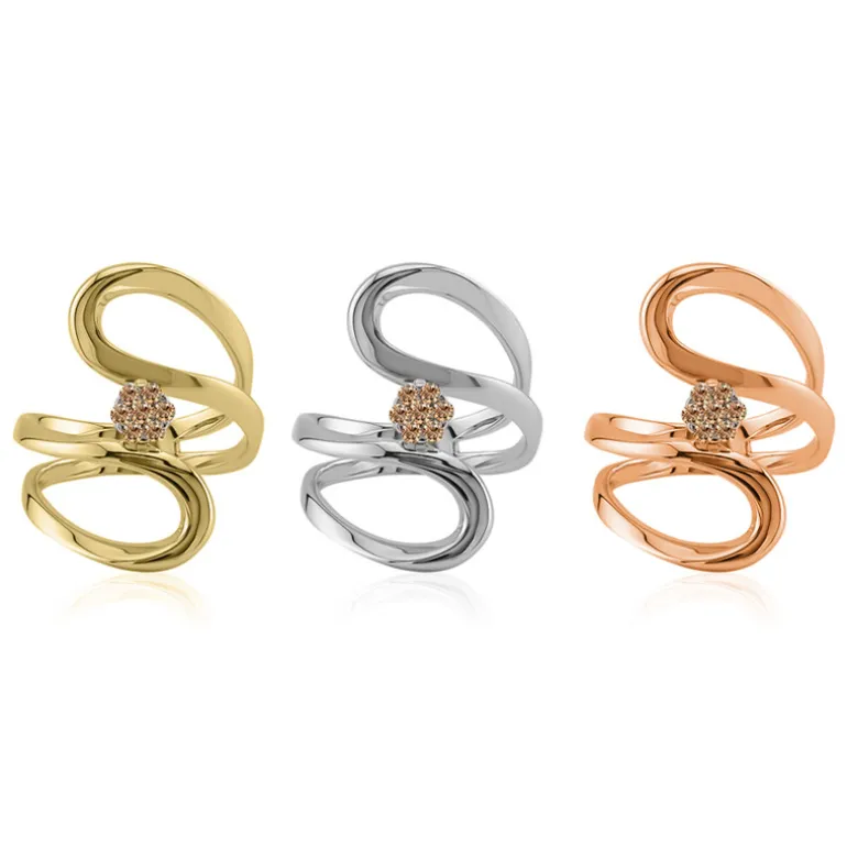 SI1 Argyle-Rose de France-Brillant-Silberring