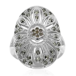 SI1 Argyle-Rose de France-Brillant-Silberring (Annette classic)