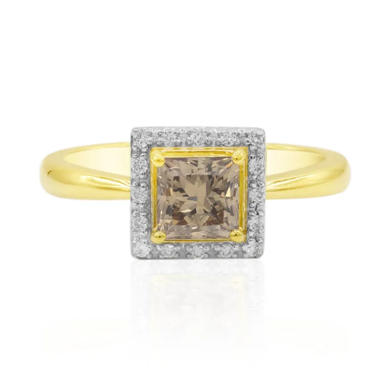 SI1 Argyle-Schokoladen-Diamant-Goldring (Mark Tremonti)