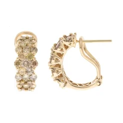 SI2 Fancy-Brillant-Goldohrringe (CIRARI)