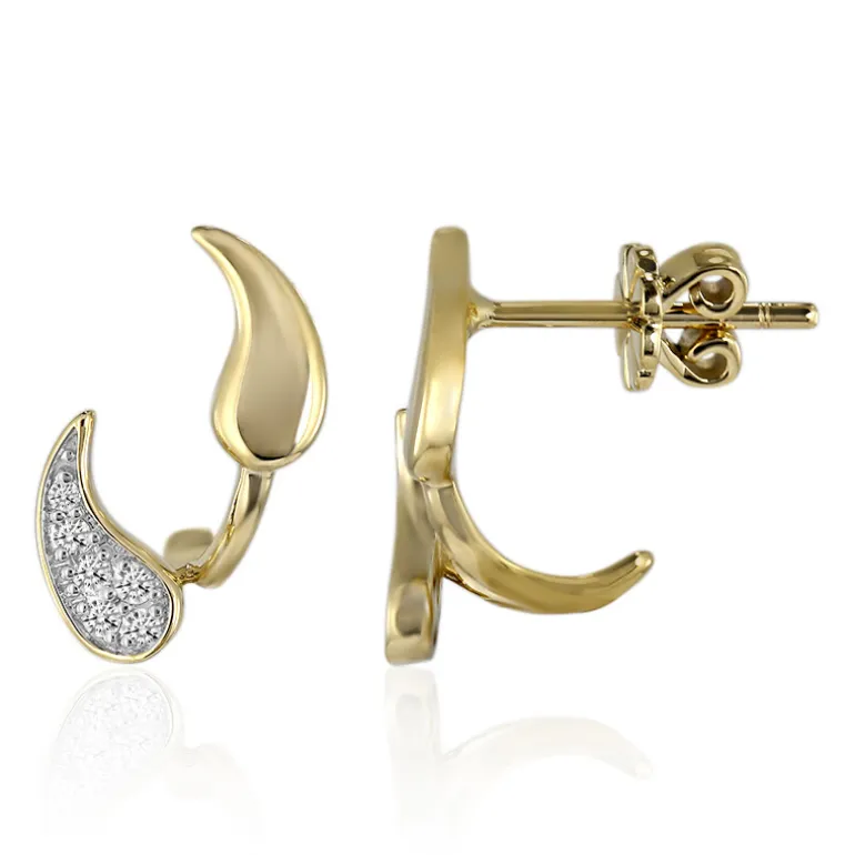 SI1 (G) Brillant-Goldohrringe