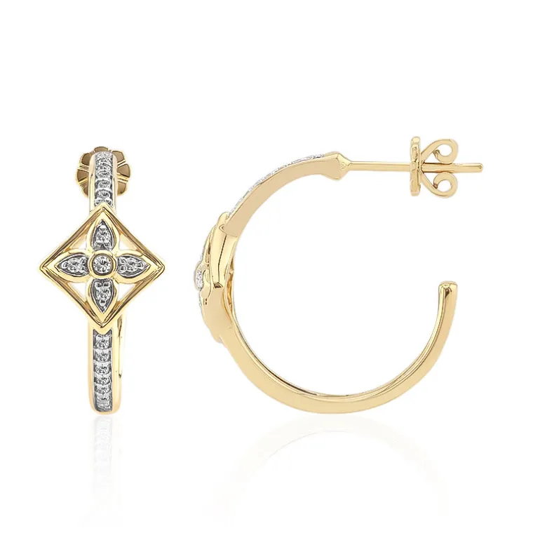 SI1 (G) Brillant-Goldohrringe