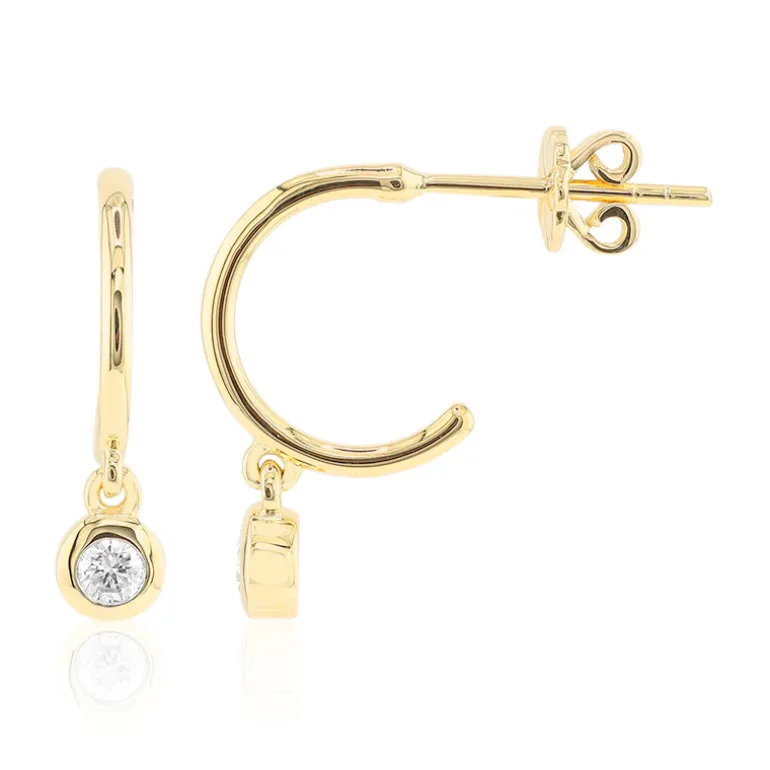 SI1 (G) Brillant-Goldohrringe