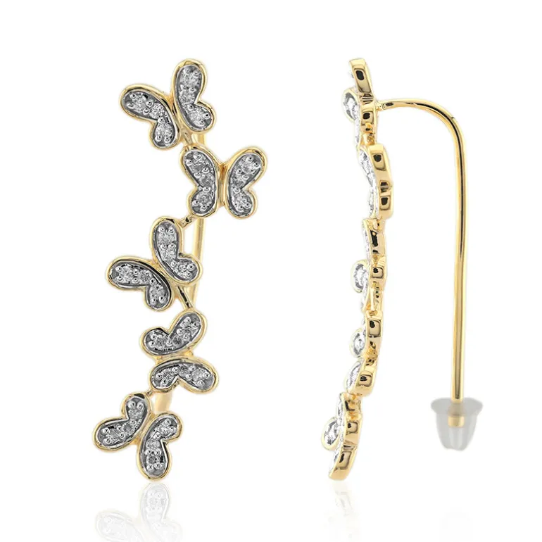 SI1 (G) Brillant-Goldohrringe