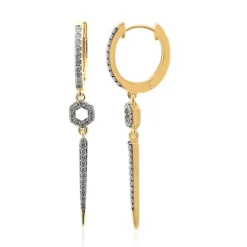 SI1 (G) Brillant-Goldohrringe