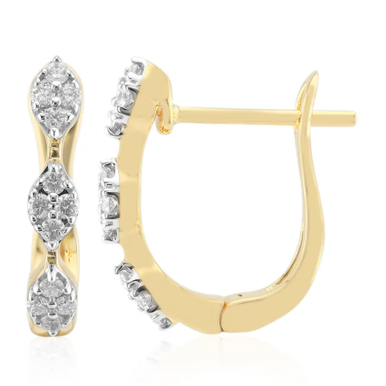 SI1 (G) Brillant-Goldohrringe