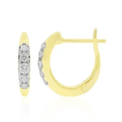 SI1 (G) Brillant-Goldohrringe