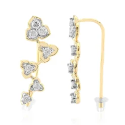 SI1 (G) Brillant-Goldohrringe