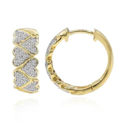 SI1 (G) Brillant-Goldohrringe