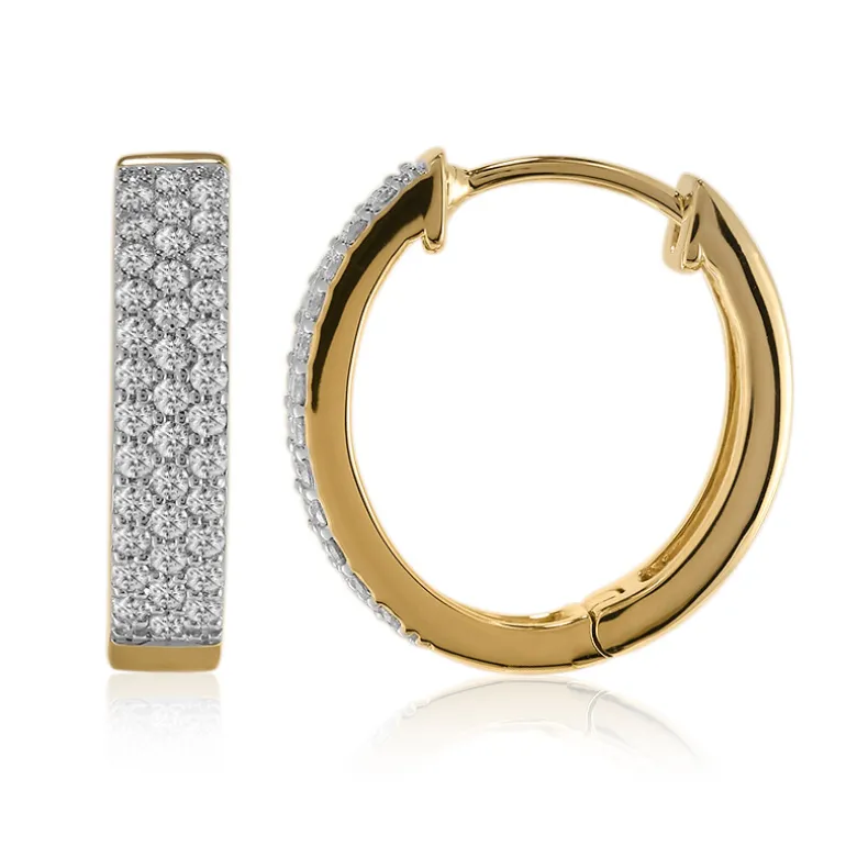 SI1 (G) Brillant-Goldohrringe