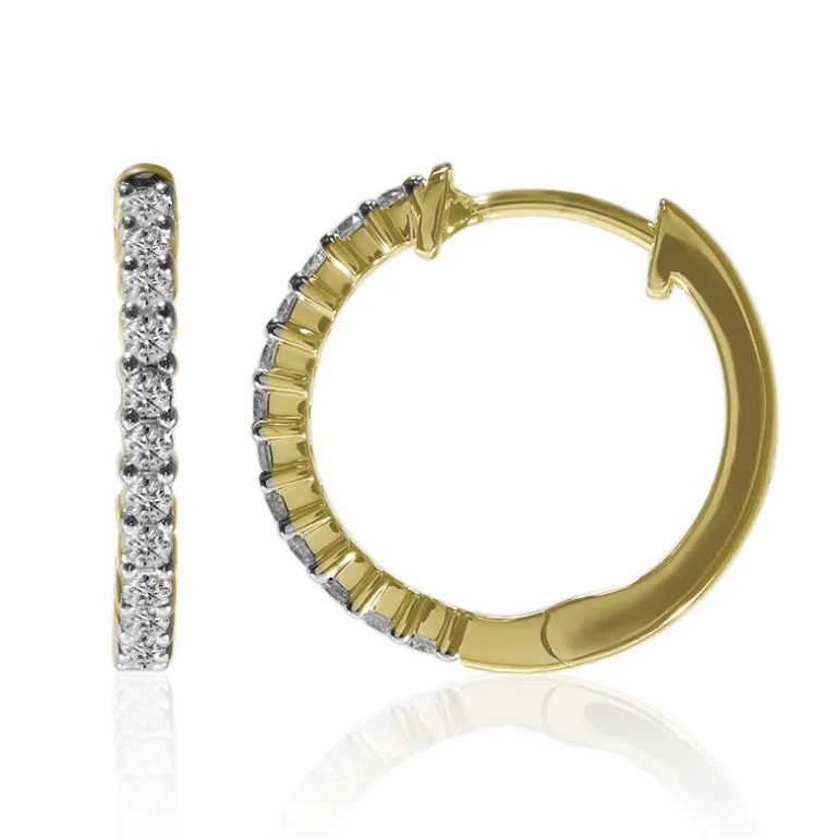 SI1 (G) Brillant-Goldohrringe