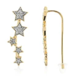 SI1 (G) Brillant-Goldohrringe