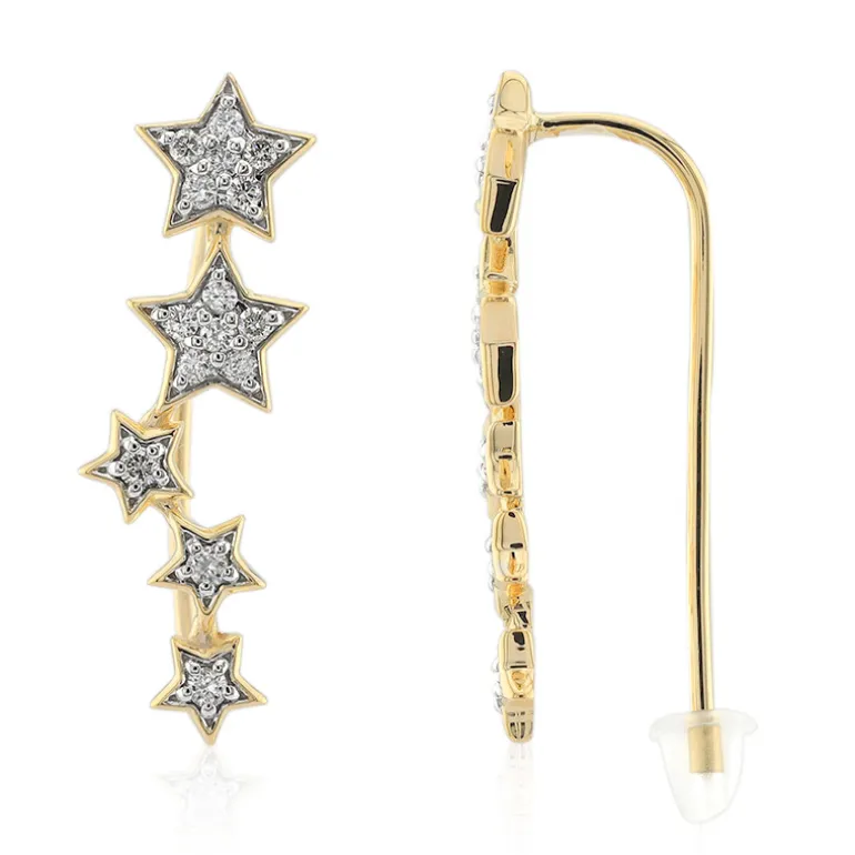 SI1 (G) Brillant-Goldohrringe