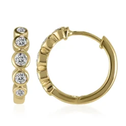 SI1 (G) Brillant-Goldohrringe